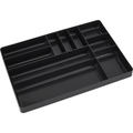 Multi-Compartment Tool Drawer Organizer Tray – Black